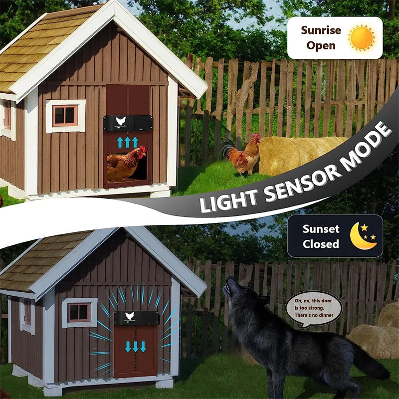 Digstick™ Smart Light-Sensor Chicken Door