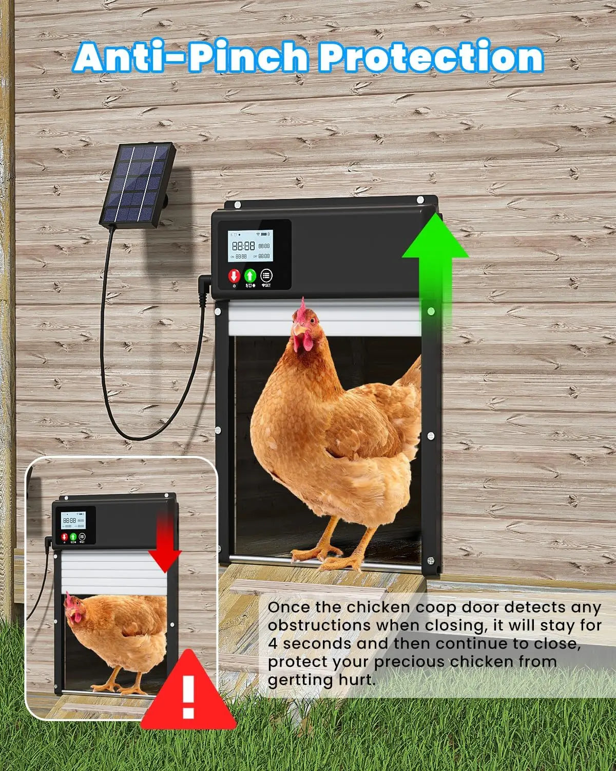 Digstick™ WiFi Solar Automatic Chicken Coop Door