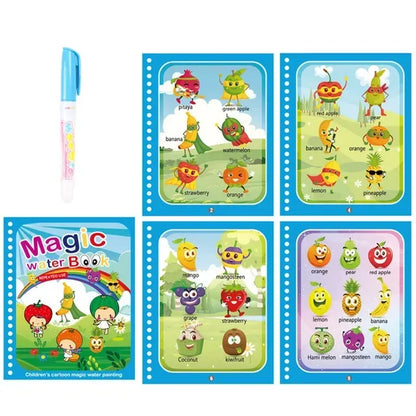 Drawing Coloring Books for Kids Magic Water Book with Pen 2 To 4 Years Old Children Learning  Education Toy Baby Montessori Toys