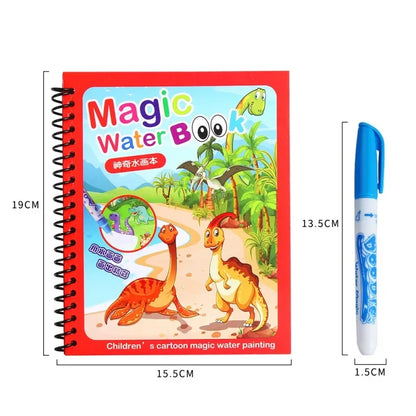 Drawing Coloring Books for Kids Magic Water Book with Pen 2 To 4 Years Old Children Learning  Education Toy Baby Montessori Toys