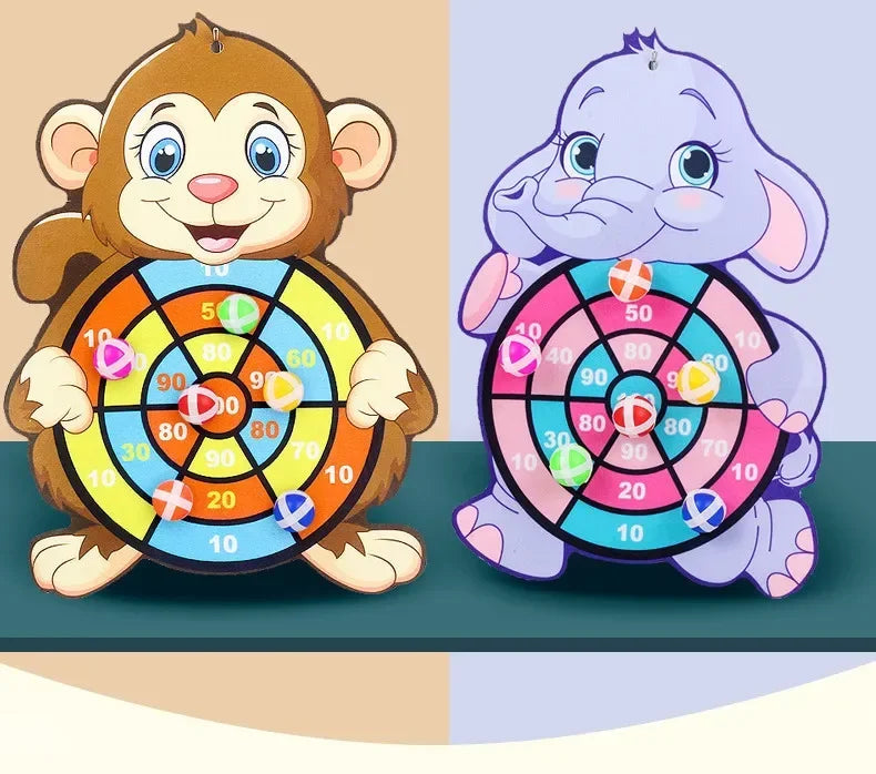 Educational Games Dart Board Kids Toy Stickey Ball Dart Indoor Sports Child Montessori Games for Children Gifts baby toys
