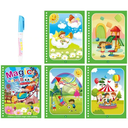 Drawing Coloring Books for Kids Magic Water Book with Pen 2 To 4 Years Old Children Learning  Education Toy Baby Montessori Toys