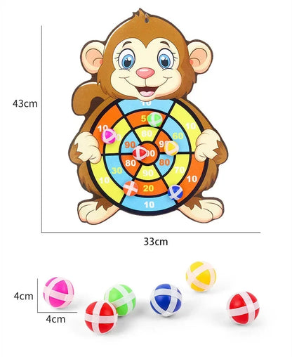 Educational Games Dart Board Kids Toy Stickey Ball Dart Indoor Sports Child Montessori Games for Children Gifts baby toys